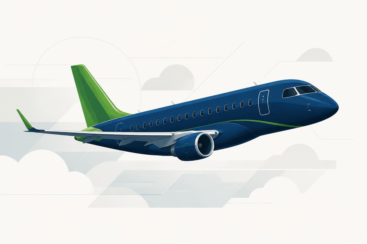 Ilustração da aeronave Ejet